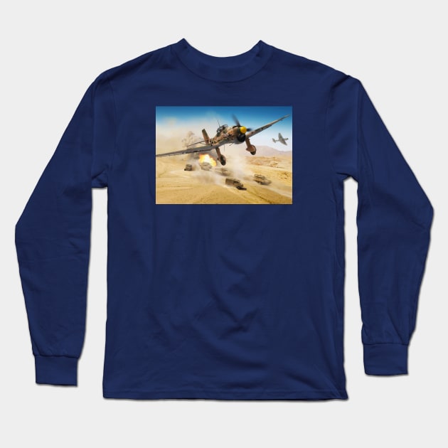 Ju87 Stuka CAS Long Sleeve T-Shirt by Aircraft.Lover